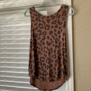 Leopard tank top